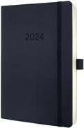 Productafbeelding Sigel Dagkalender 2024 C2420 zwart, 1S/1T, SC, A5 (A5, Duits)