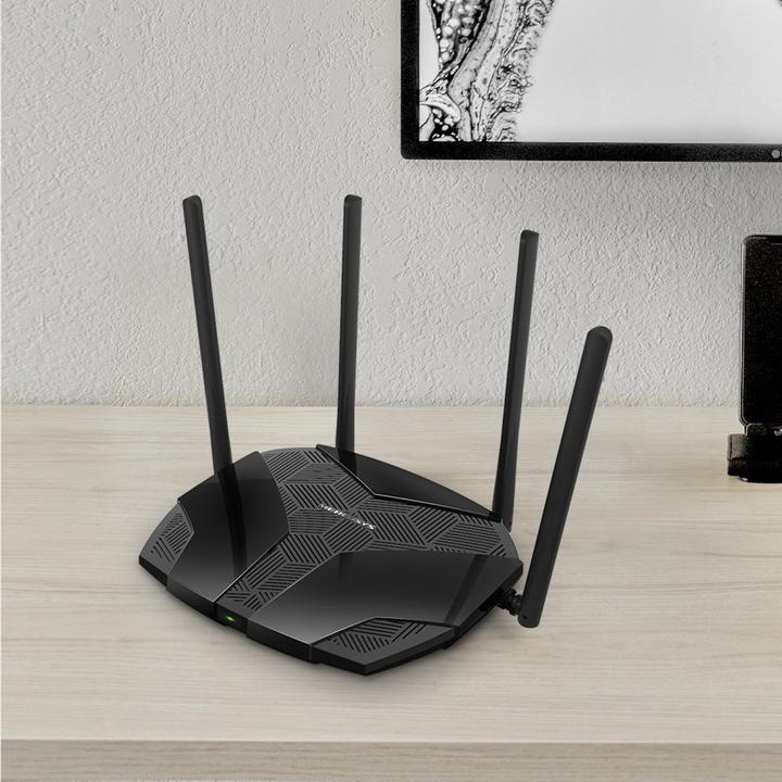 Produktbild Mercusys ROUTER WIFI 6 AX1800 DB 1201MBPS + 574 MBPS 3P LAN 1P WAN 4 ANTENNE