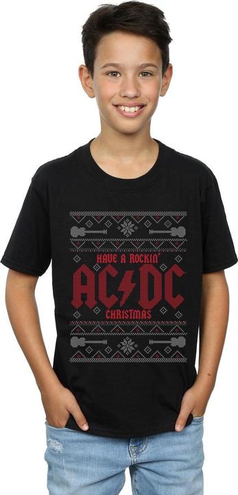 Actual product image AC/DC Boys Have A Rockin Christmas T-Shirt (116)