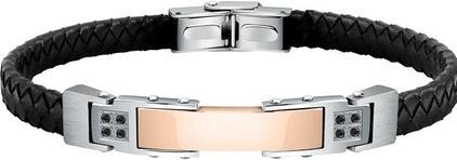 Image du produit Morellato Bracelet en cuir moderne avec une décoration Moody SQH30 distinctive (M) (Acier inoxydable)