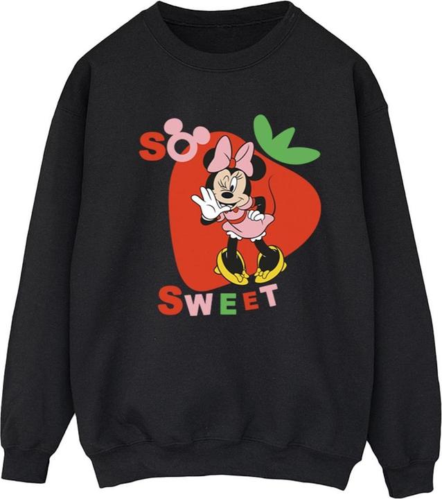 Actual product image Disney Womens/Ladies Minnie Mouse So Sweet Strawberry Sweatshirt (L)