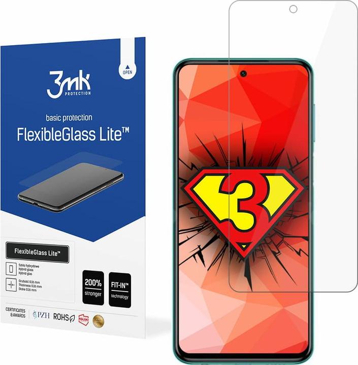 Actual product image 3MK FlexibleGlass Lite Display Film (1 Piece, Xiaomi Redmi Note 9S)