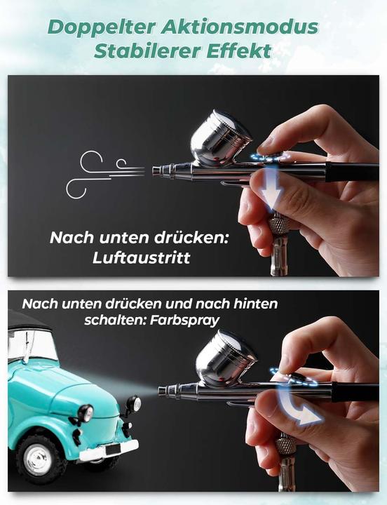 Produktbild Oasser Airbrush Set mit Kompressor