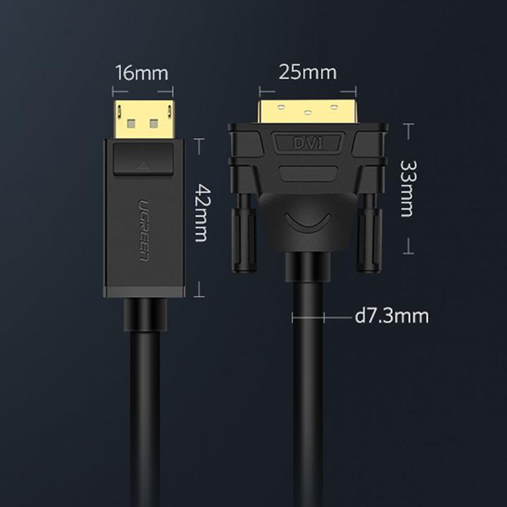 Produktbild Ugreen Display Port auf DVI (2 m, DisplayPort)
