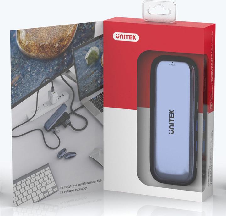 Immagine prodotto Unitek HUB di archiviazione USB-C DISC M.2 HDMI 2.0 PD 100W D1046A (USB-C, 6 Porti)