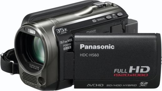 Panasonic HDC-HS60-K, Full HD hard disc camcorder, 120GB
