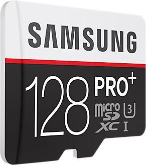 Image du produit Samsung Pro Plus microSDXC (128 Go, microSDXC, U3, UHS-I)