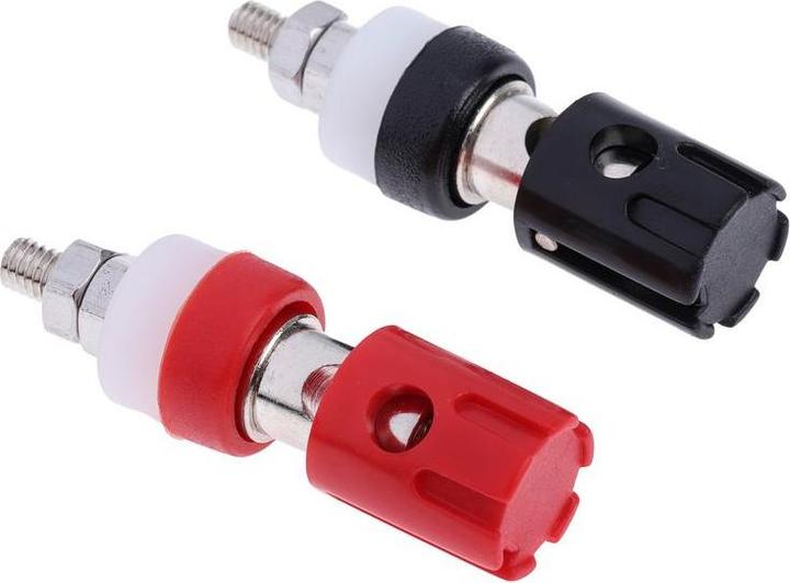 Produktbild Rs Pro 4mm Polklemme, Schwarz, Rot, 48V / 15A (Prüfspitze)