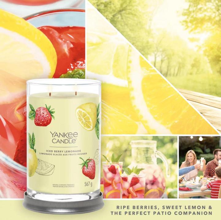 Actual product image Yankee Candle Scented Candle Iced Berry Lemonade Signature Large Tumbler