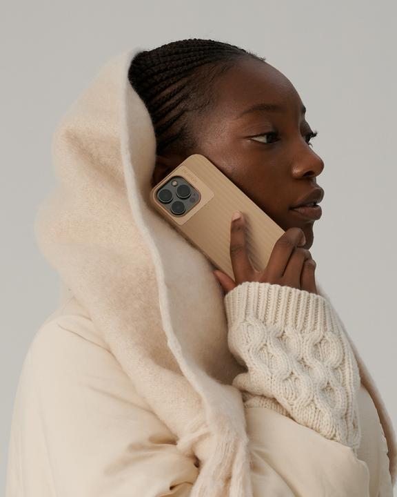 Immagine prodotto Nudient Cover posteriore Bold Case iPhone 15 Pro Max Linen Beige (Apple iPhone 15 Pro Max)