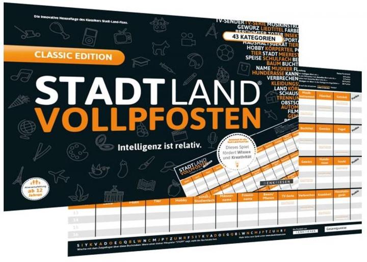 Immagine prodotto Denkriesen Stadt Land Vollpfosten - L'intelligenza è relativa (Tedesco)