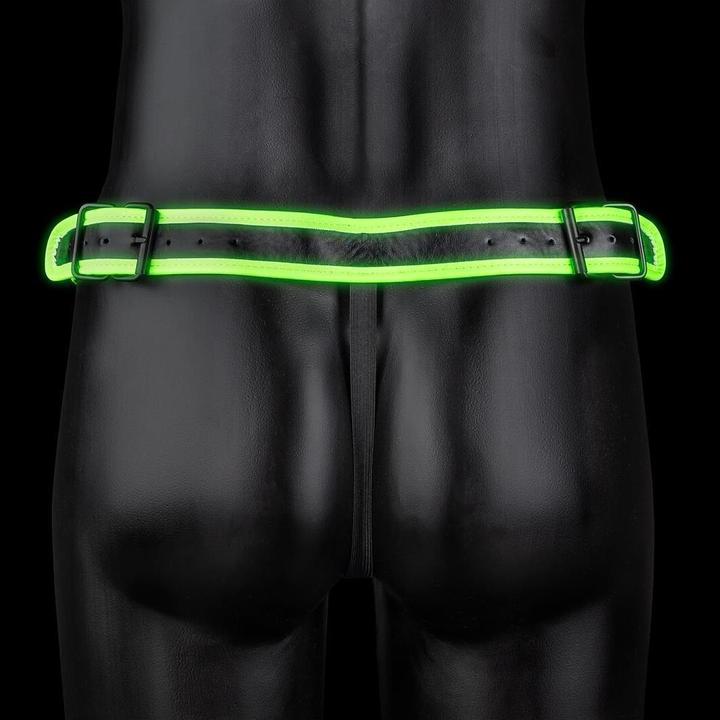 Image du produit Ouch! Striped Jock Strap - GitD/Black - L/XL (XL)