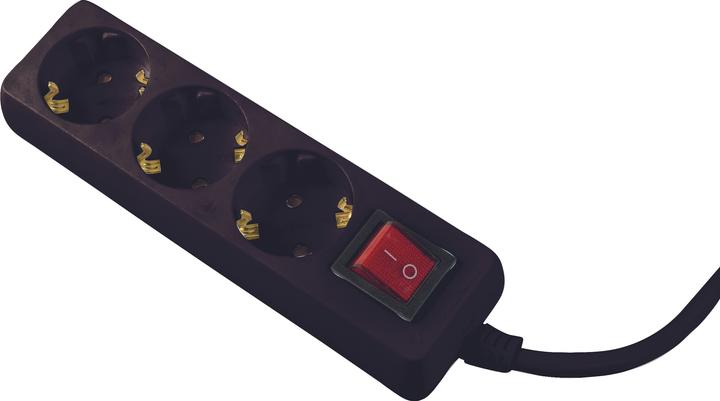 Produktbild As - Schwabe Steckdosenleiste mit Flachstecker (3 x, CEE 7/3, 2 m)