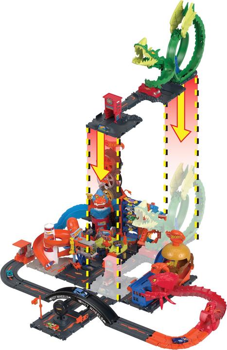 Immagine prodotto Hot Wheels Scontro a fuoco di Dragon Drive