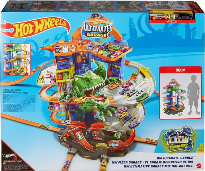 Immagine prodotto Hot Wheels Parcheggio della City Megacity con attacco di T-Rex