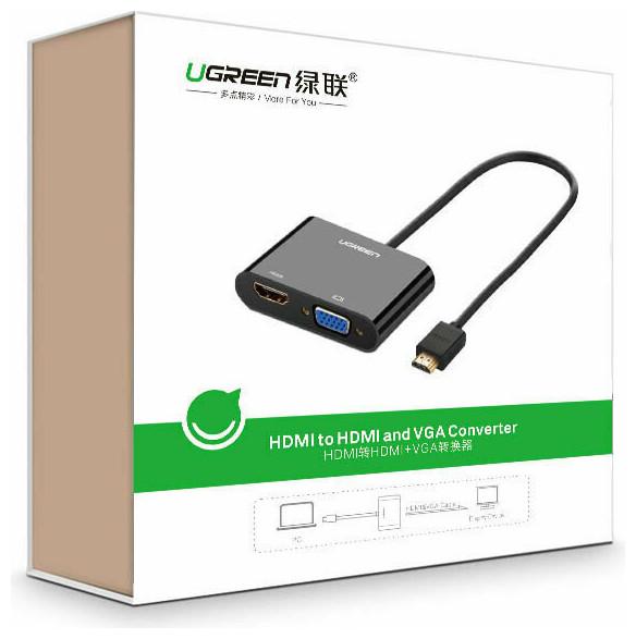 Image du produit Ugreen Adaptateur HDMI vers HDMI / VGA avec audio (HDMI, 3 cm)