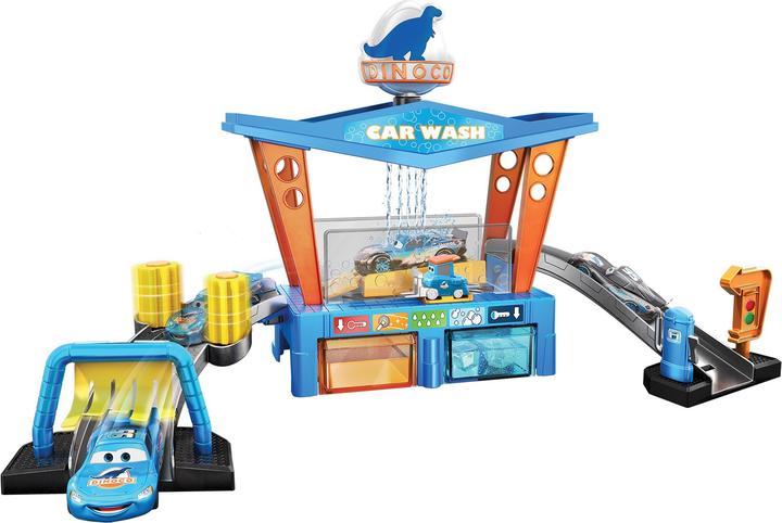 Disney Cars Farbwechsel Dinoco Autowaschanlage Spielset