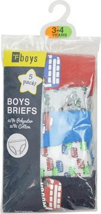 Image du produit Tom Franks Tboys Vehicles Briefs Slip Garçon (5Pack) (116, Pack de 5)