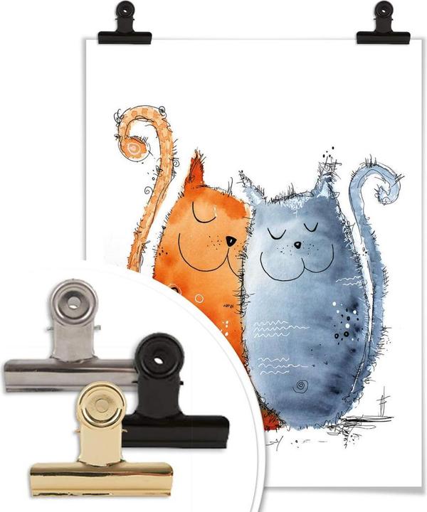 Produktbild Trenddeko Hagenmeyer - Verliebte Katzen (50 x 60 cm)