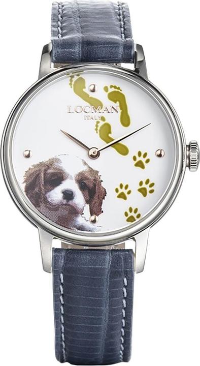 Produktbild Locman Italy Damenuhr 1960 Fantasy Dog Ref. F253A08S-00WHCA2PB (Analoguhr, 32 mm)
