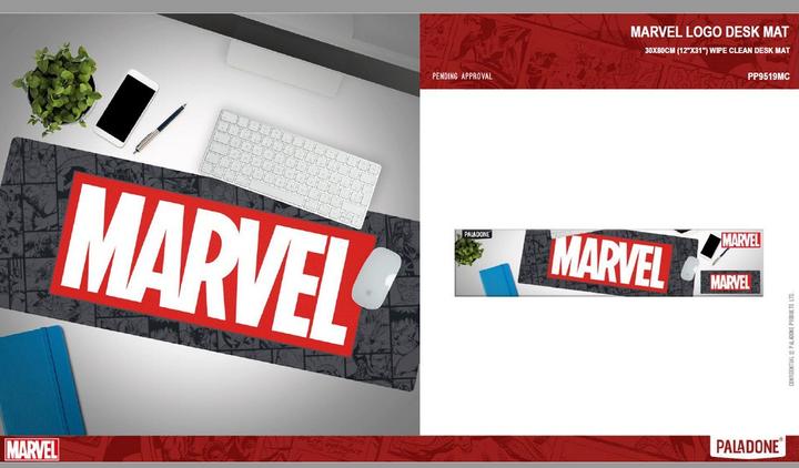 Actual product image Paladone Products Marvel Logo Desk Mat (XXL)