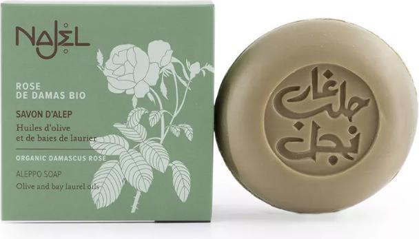 Actual product image Najel Savon Alep à la Rose de Damas Bio (Hard soap)