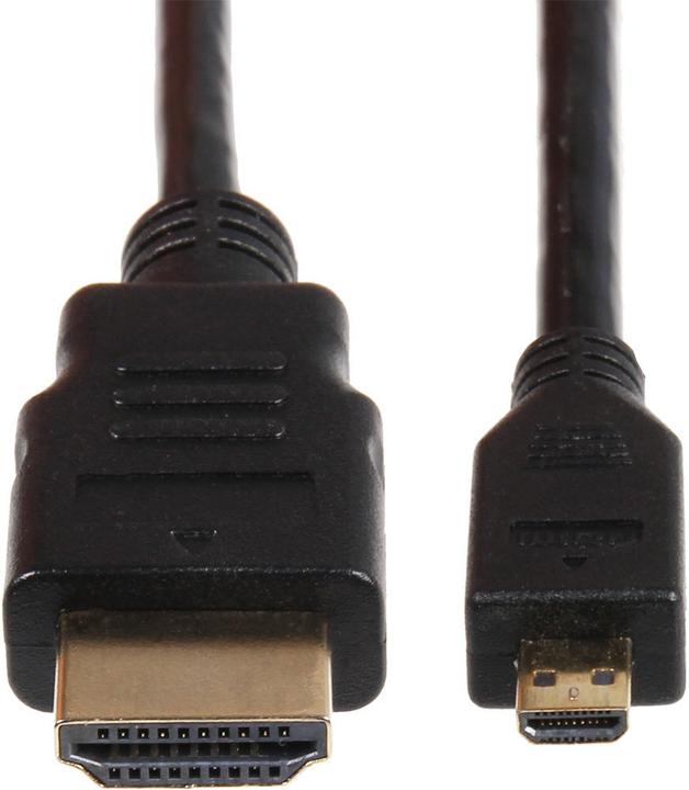 Produktbild Raspberry Pi Micro HDMI an HDMI Kabel Ver. 2,0 4K 60Hz 3m Pi 4 (3 m, HDMI)