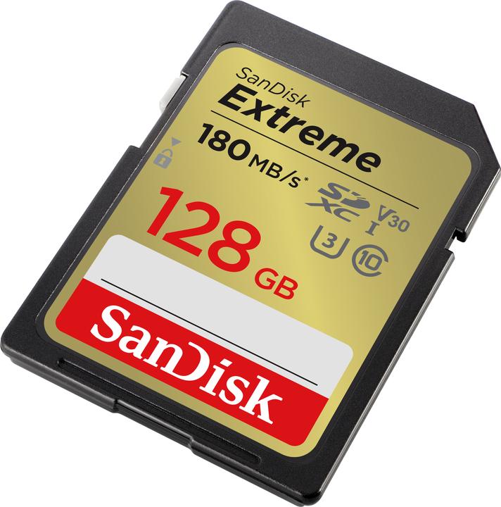Actual product image SanDisk Extreme (128 GB, SDXC, U3, UHS-I)