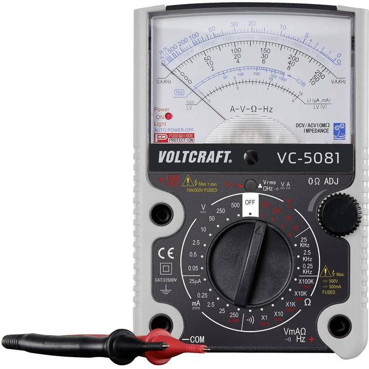 Actual product image Voltcraft Handheld multimeter analog VC-5081 (CAT III 500V)