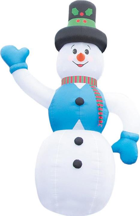Image du produit Infactory Bonhomme de neige XXL autogonflant avec éclairage intérieur LED, 6 m, IP44