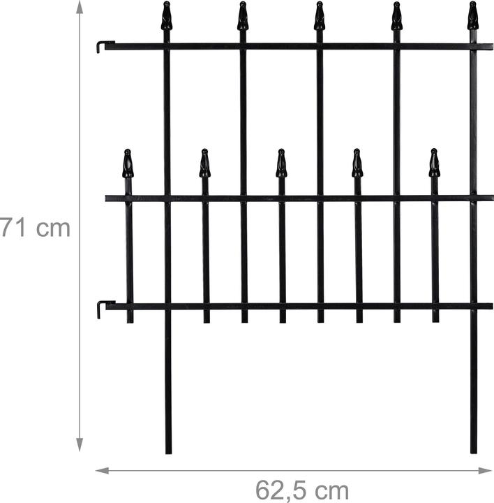 Actual product image Relaxdays 4x bed fence (2.50 cm)