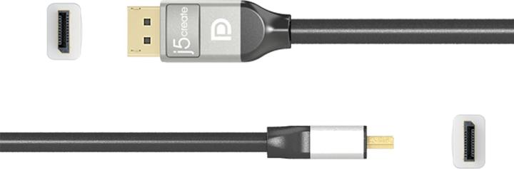 Produktbild j5Create 4k Displayport Cable (1.80 m, DisplayPort)
