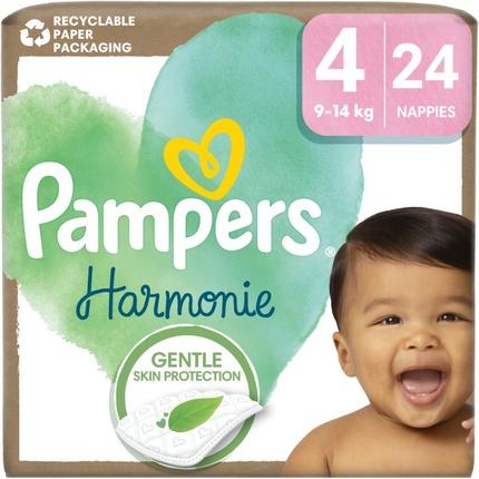 Actual product image Pampers Harmonie Size 4 Disposable Diapers - 24 pcs, for 9-14 kg (Size 4, 24 Piece)