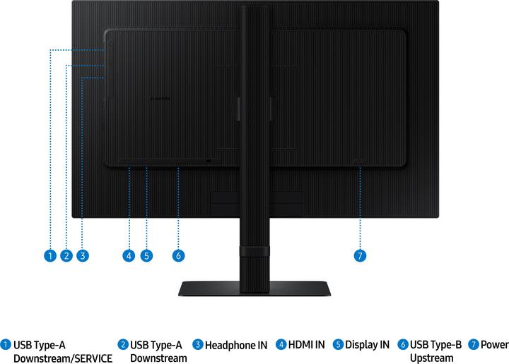 Productafbeelding Samsung S60D 24" WQHD HRM (2560 x 1440 pixels, 24")