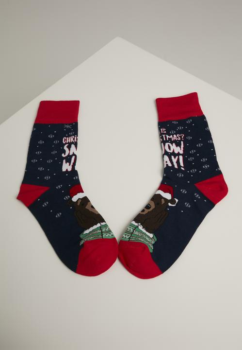 Immagine prodotto Urban Classics Set di calzini di Natale Orso (confezione da 3, 47 - 50)