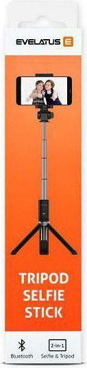Actual product image Evelatus Selfie Stick Tripod SST01 with Wireless Remote Control Juodas
