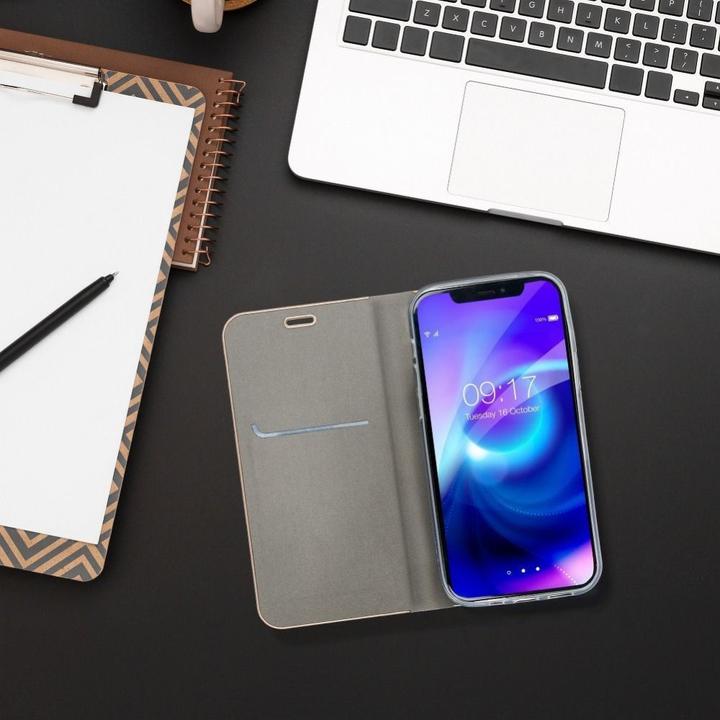Actual product image Forcell Book case OEM LUNA Book Gold for SAMSUNG A13 5G / A04S silver (Samsung Galaxy A13 5G, Samsung Galaxy A04S)