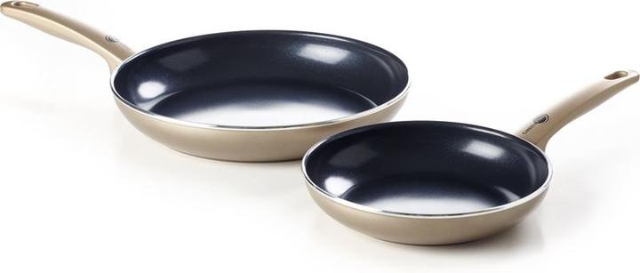 Greenpan Cambridge Bronze Fire Pan Set 24 cm & 28 cm - PFAS -frei - Induktion (CC006740-001) (Bratpfanne)