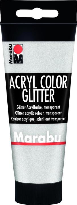 Silber, Glitzer, Transparent