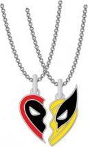 Image du produit Peers Hardy Disney Deadpool & Wolverine Kids Best Friend - Collier avec pendentif en forme de coeur fendu