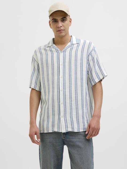 Actual product image Jack & Jones Jjeenzo Stripe Resort Shirt Ss Sn (M)