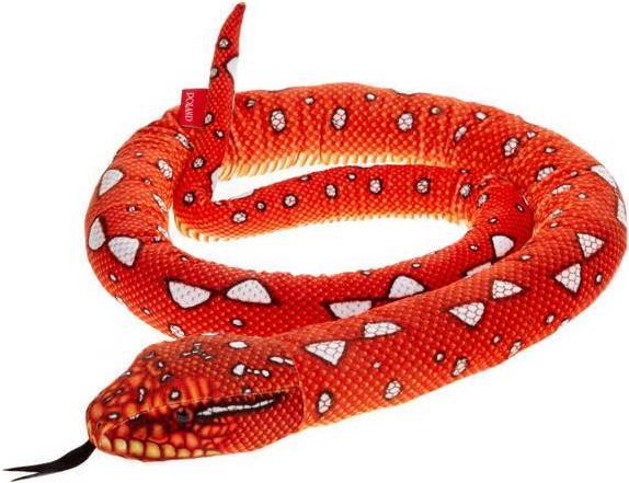 Actual product image Beppe Snake mascot, red, 180 cm