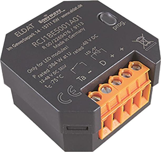 Produktbild Eldat UP-Dimmer f.LED RCJ18E5001A01-23K Stripes Easywave 868MHz 1-Kanal 12-48V