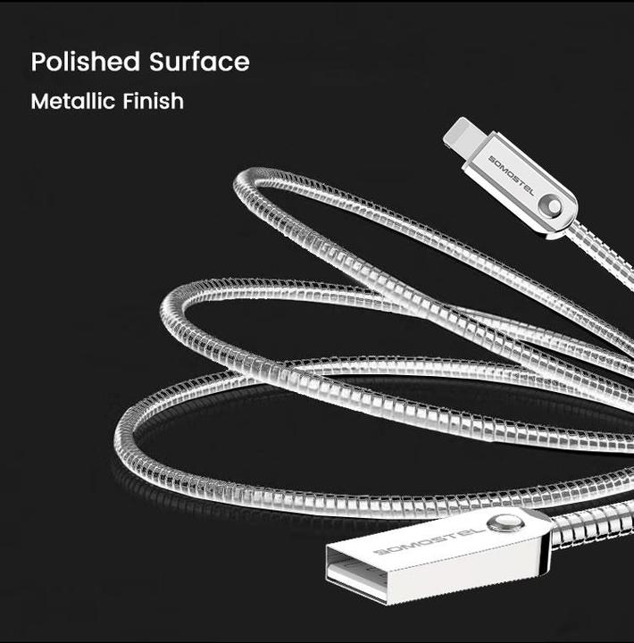 Produktbild Somostel USB-A USB cable - microUSB 1 m silver (SMS-BJ01) (1 m, USB 3.1)