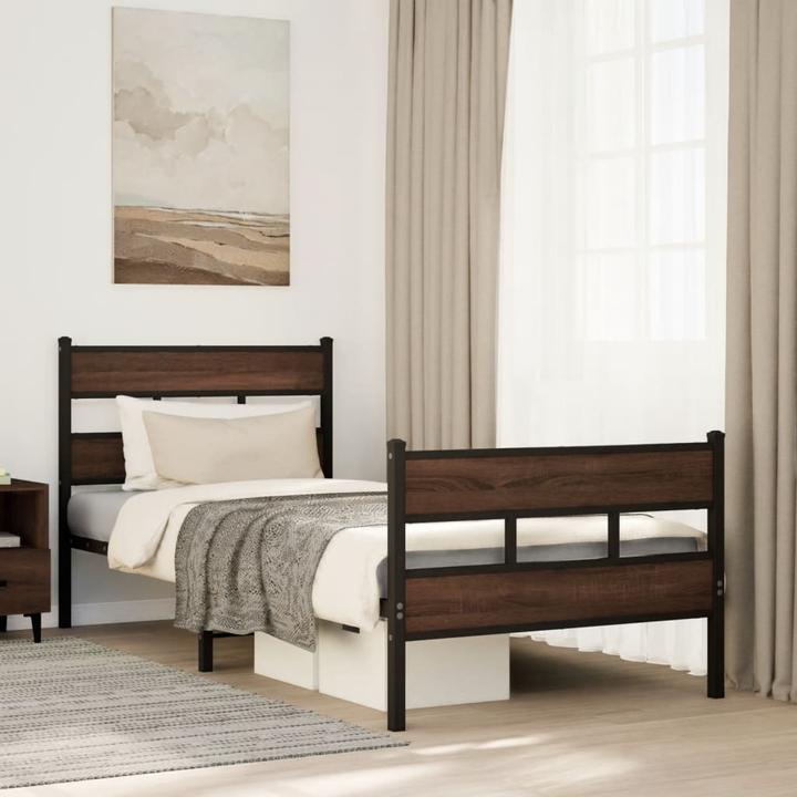Produktbild VidaXL Metallbett Bett Bettgestell Lattenrost Doppelbett ohne Matratze 160x200cm (160 x 200 cm)