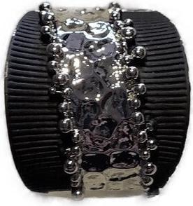 Produktbild Signé Signè Ring Damenring elastisch silberfarben rhodiniert One Size Schwarz No.17 (18, 19, 20, 21)