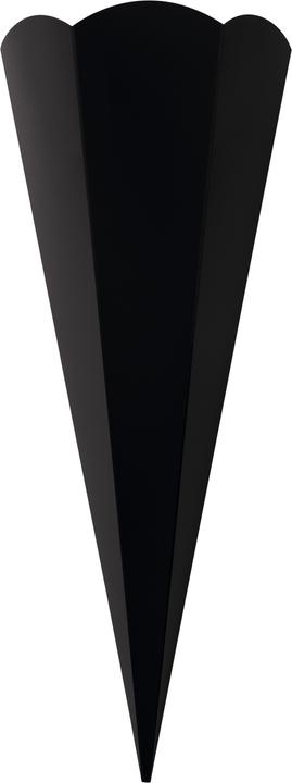 Actual product image Folia School cone 68cm blank 5pcs black (68 cm, 5 x)