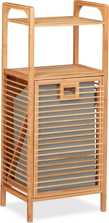 Immagine prodotto Relaxdays Mobiletto con cesto portabiancheria (40 x 30 x 95 cm)