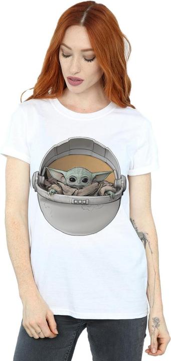Immagine prodotto Star Wars The Mandalorian The Child Basket Maglietta Ampia Donna (5XL)