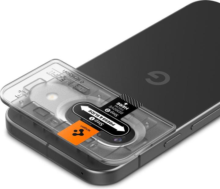 Actual product image Spigen EZ Fit Tempered Glass Camera Protector Google Pixel 9 2-Pack (2 Piece, Google Pixel 9)
